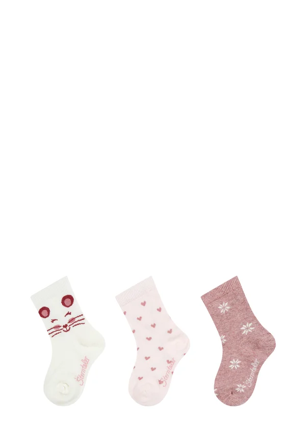 3ER-PACK MAUS - Socks - ecru