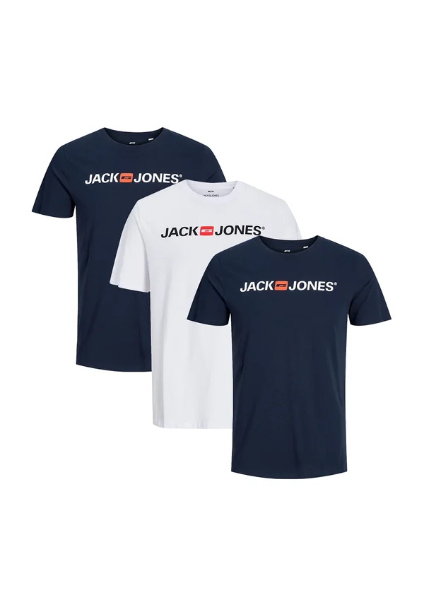 3ER PACK  - Print T-shirt - blau   weiß