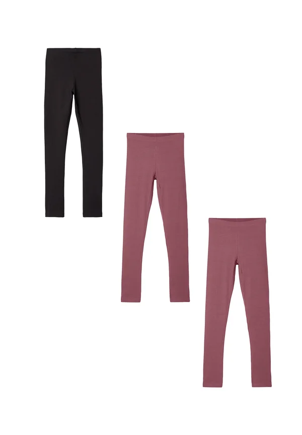 3ER STÜCK SET NKFVIVIAN - Leggings - Trousers - rot