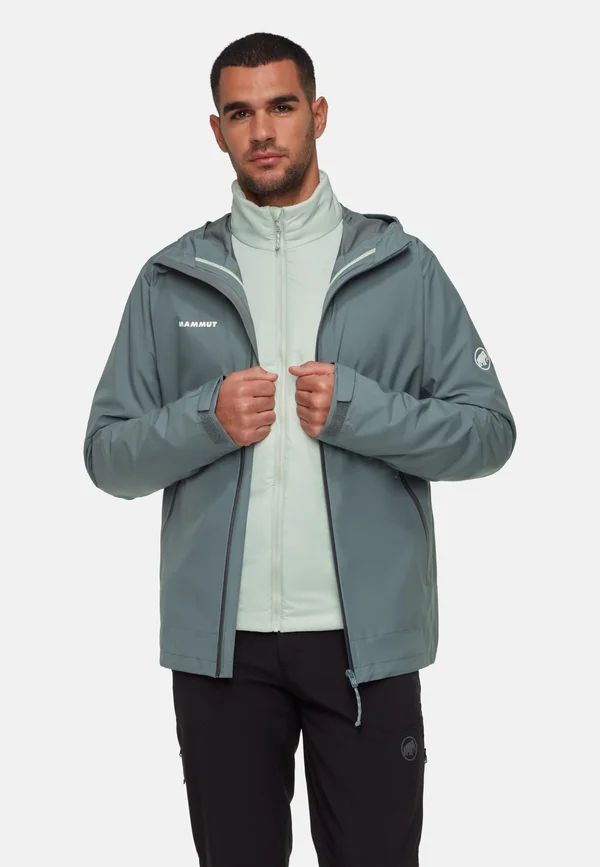 3IN1 HOODED - Hardshell jacket - strata-silver sage