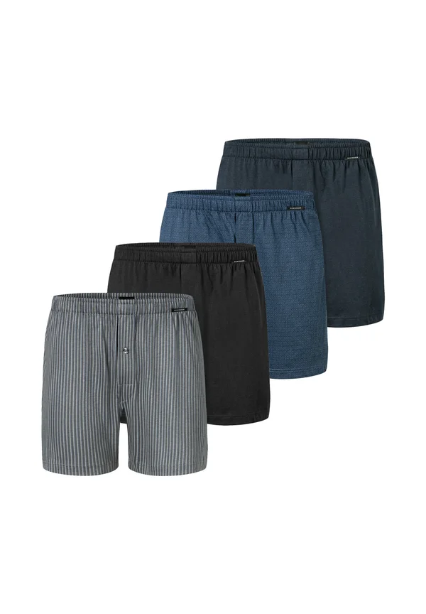 4 PACK - Boxer shorts - dunkelblau schwarz grau