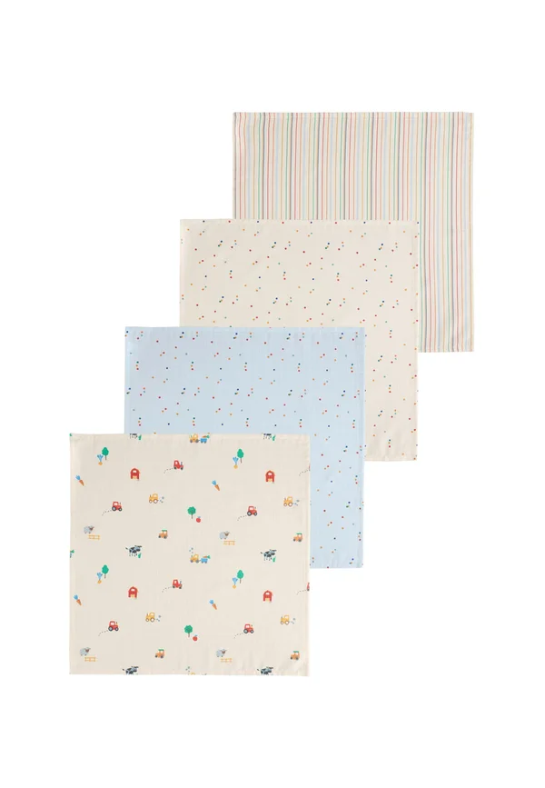 4 PACK - REGULAR FIT - Muslin blanket - bright farm