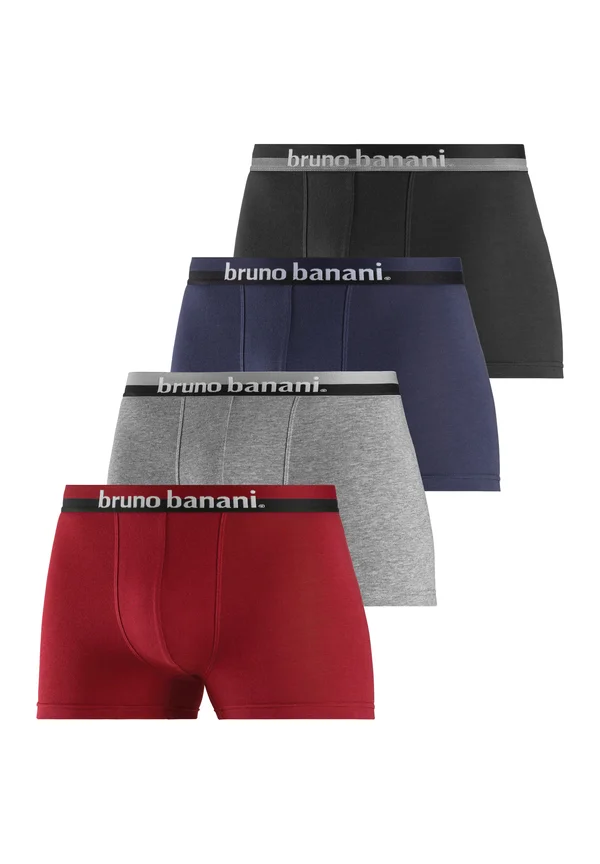 4 PACK - Trunks - grau meliert/ bordeaux/rot/ schwarz