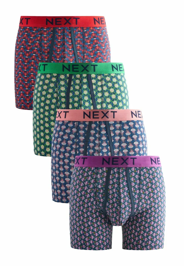 4 PACK - Trunks - navy sealife geo