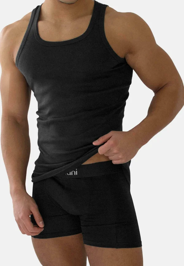 4 STÜCK  - Undershirt - schwarz