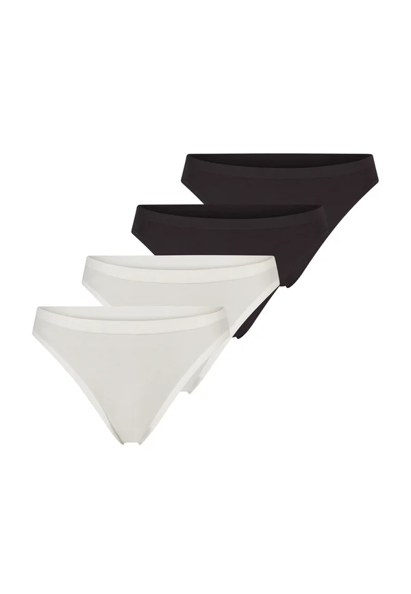 4ER PACK GO SENSE - Thong - schwarz   creme