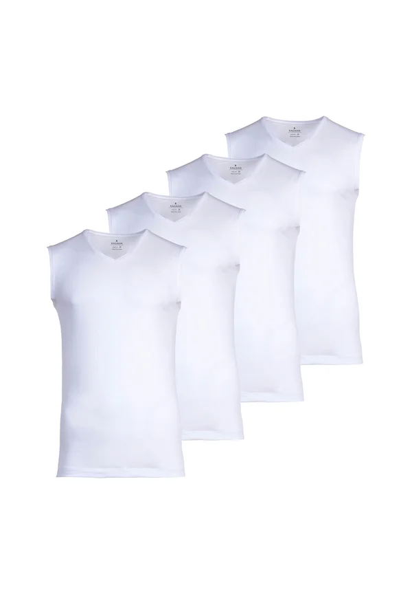 4ER PACK - Undershirt - weiß
