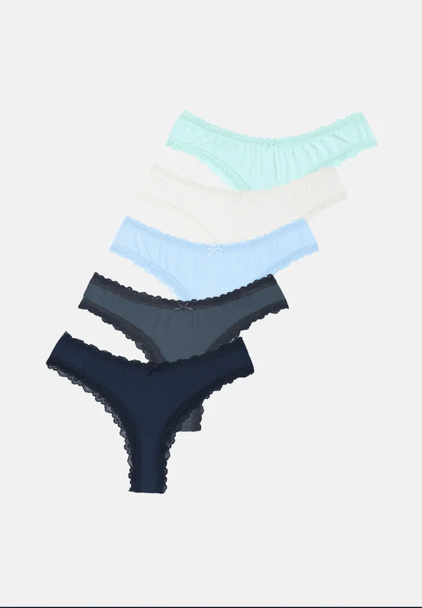 5 PACK - Briefs - light blue/white/navy