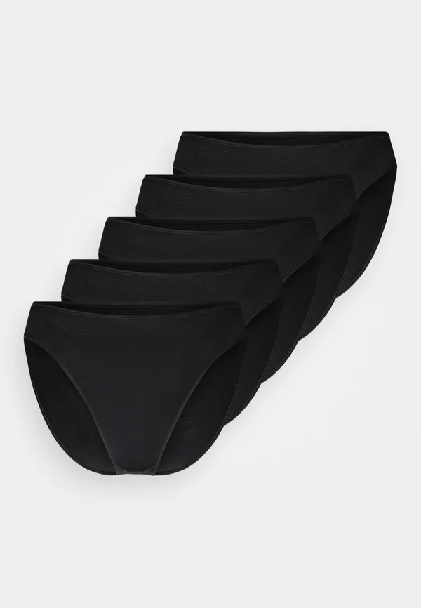 5 PACK HIGH LEG - Briefs - black