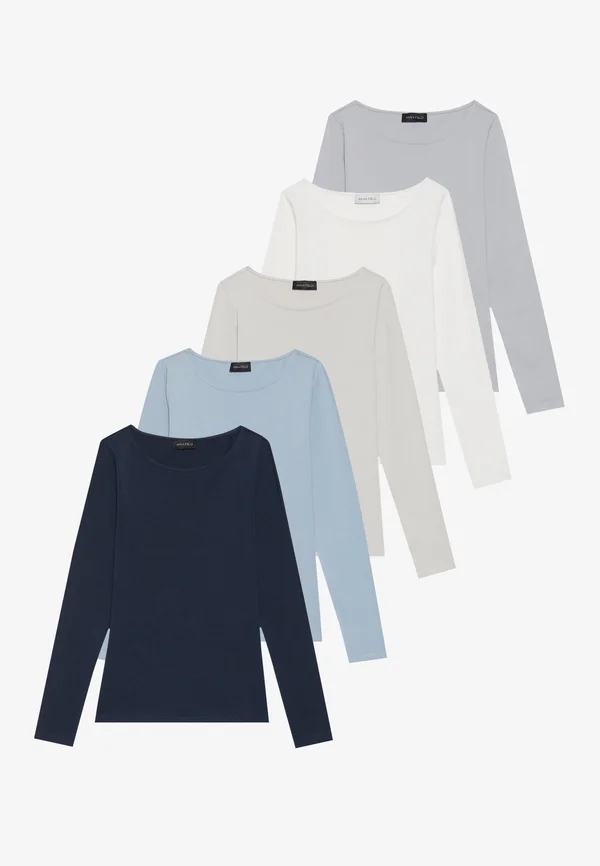 5 PACK - Long sleeved top - navy blazer/dusty blue/catherdral spire/quiet gray/wispy clouds