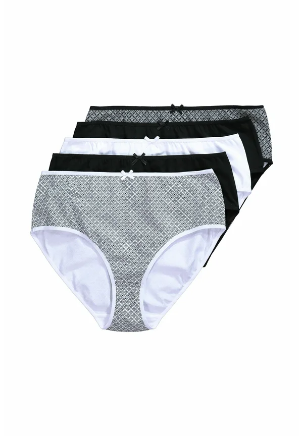 5 PACK OF MIDI - TILE PRINT - Briefs - black