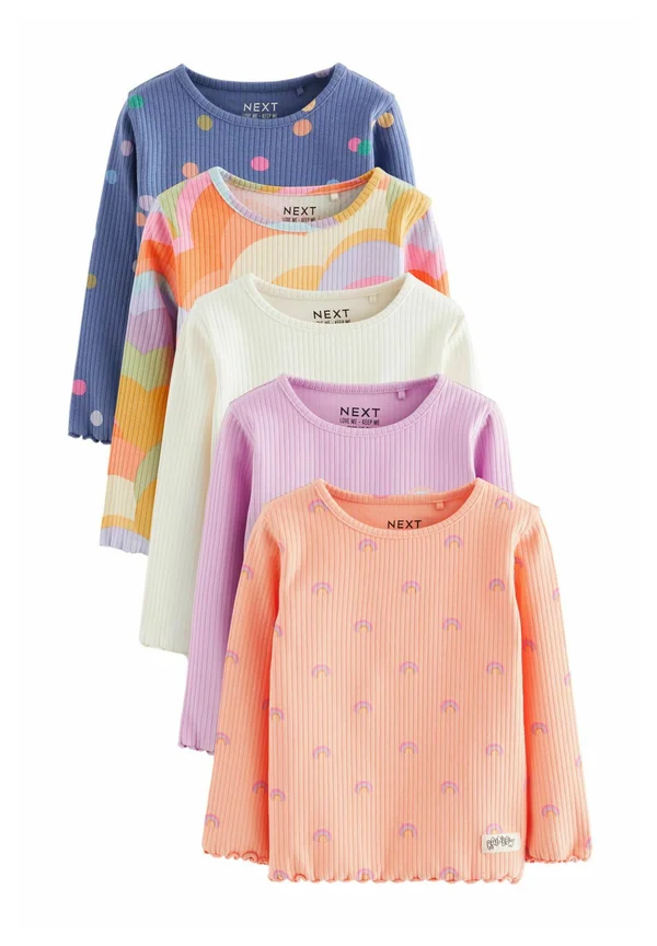 5 PACK-REGULAR FIT - Long sleeved top - orange