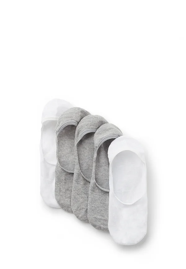 5 PACK - Trainer socks - grigio felpa/bianco