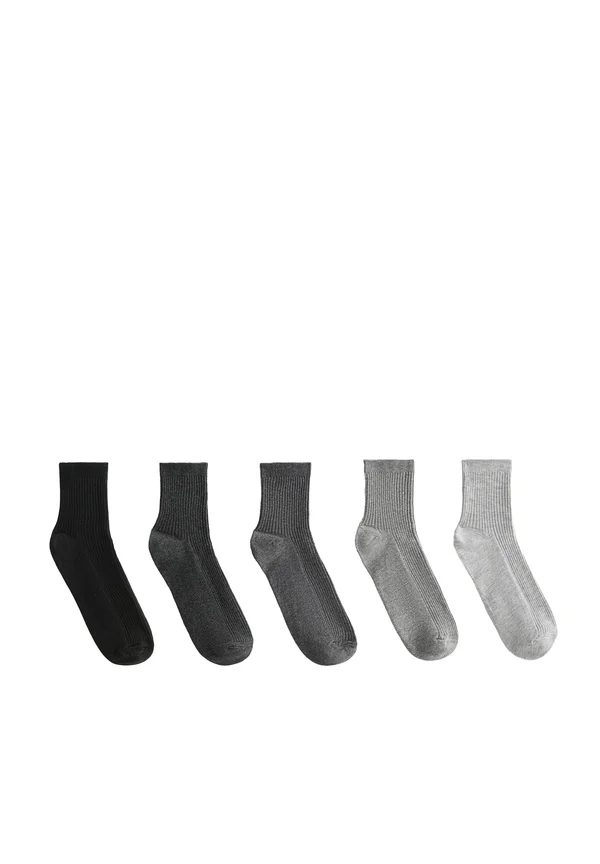 5 PAIRS OF COTTON BLEND QUARTER - Socks - dark grey