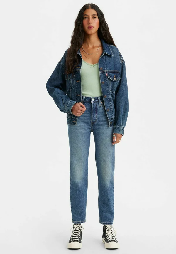 501® CROP JEANS - Straight leg jeans - yd botanical gardenia