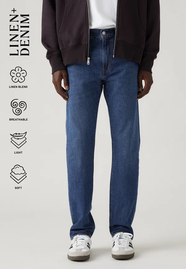 511® SLIM - Straight leg jeans - part the sea ltwt linen+ denim