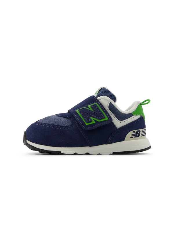 574 HOOK & LOOP - Baby shoes - nb navy alpine green