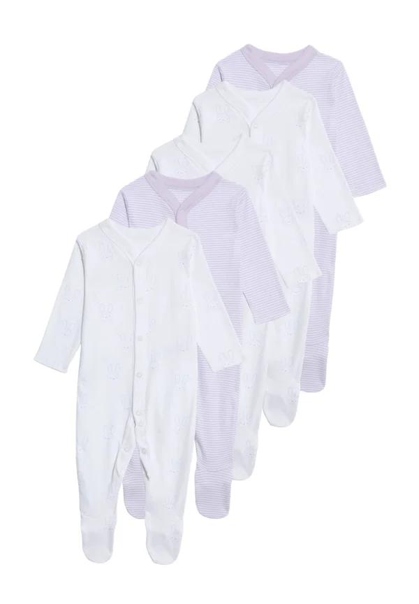 5PK - Sleep suit - lilac mix
