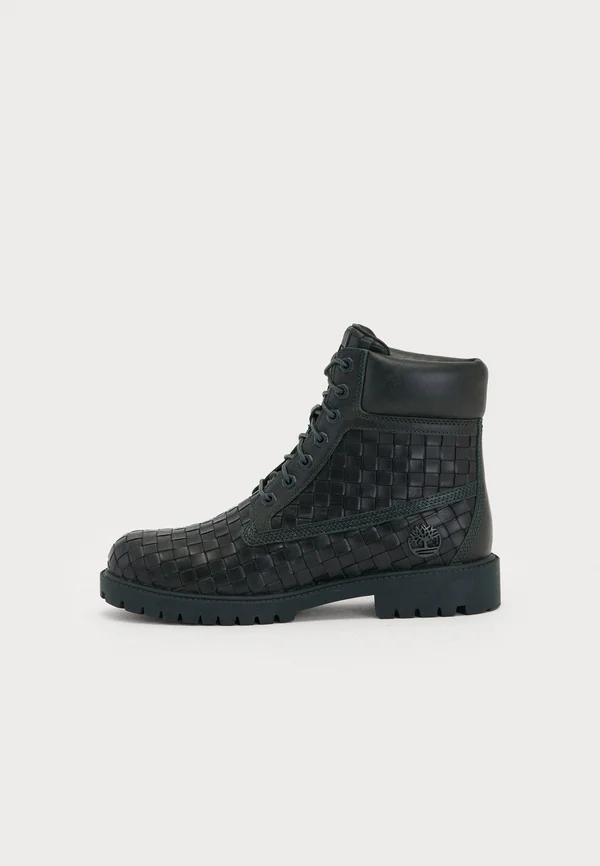 6 INCH LACE BOOT - Lace-up ankle boots - dark green/full grain