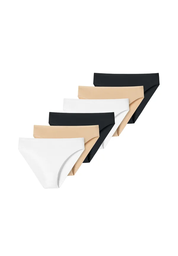 6 PACK BASIC - Briefs - schwarz weiß sand