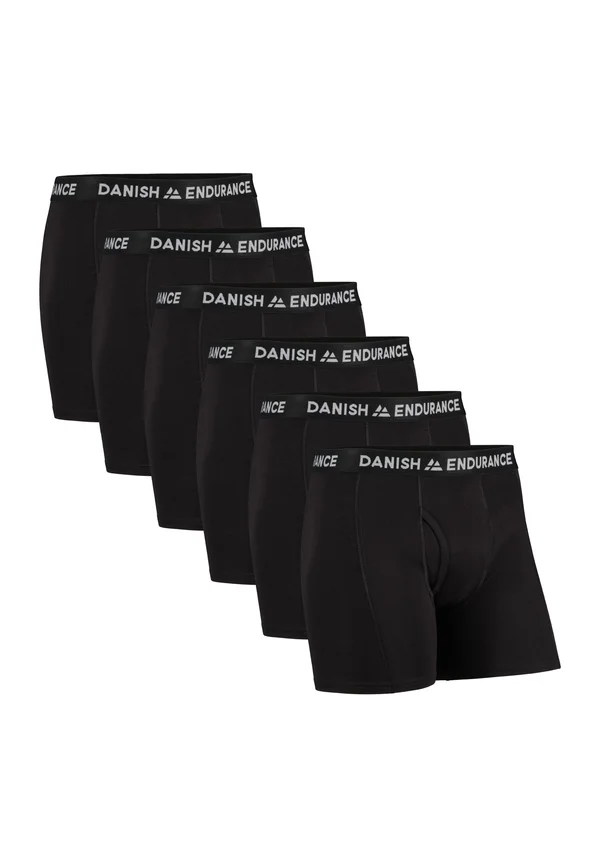 6-PACK CLASSIC TRUNKS W/FLY - Boxer shorts - black