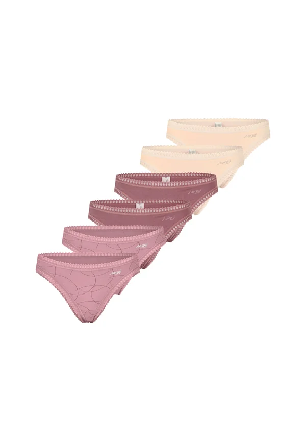 6 PACK GO CRUSH STRING - Thong - beige/rosa