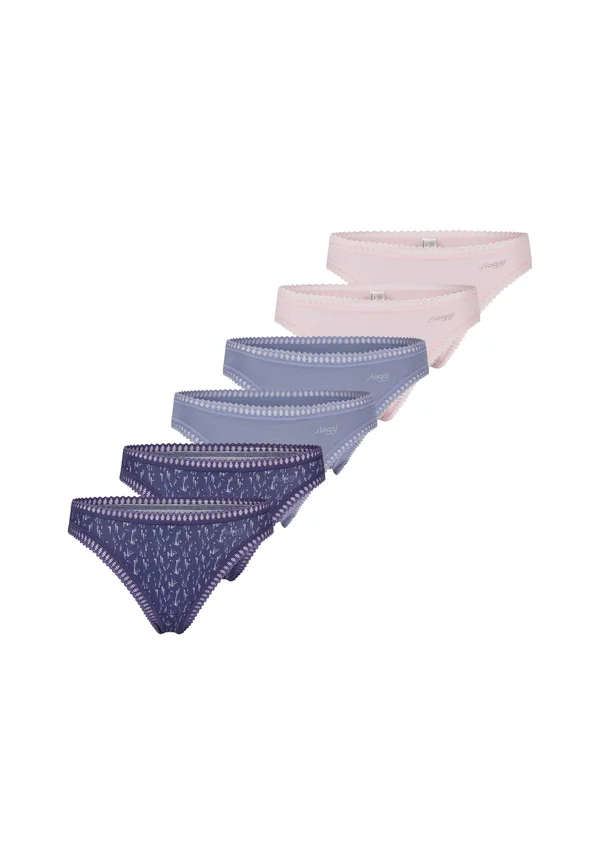 6 PACK GO CRUSH STRING - Thong - rosa/blau