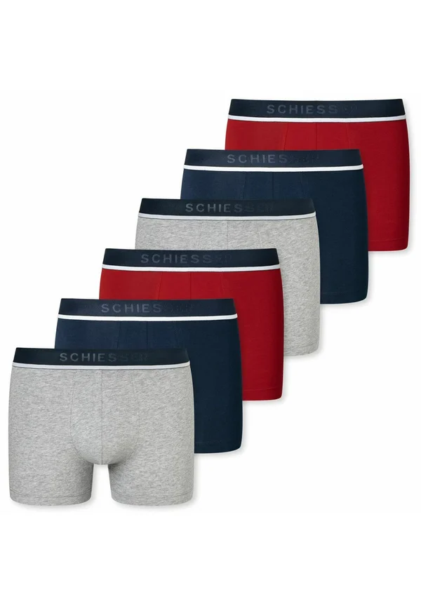 6 PACK - Trunks - navy   hellgrau melange   rot