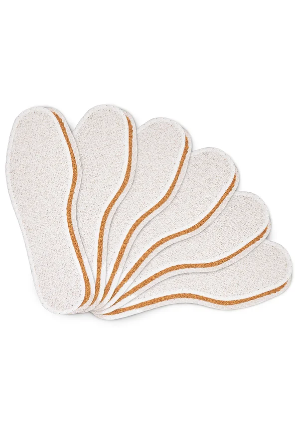 6 PAIR PACK  - Insole - white