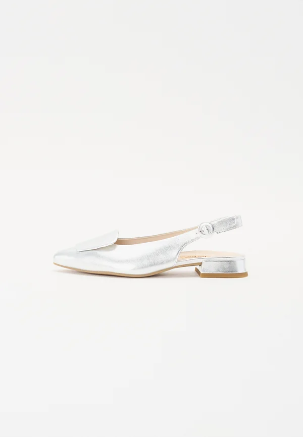 6090 - Slingback ballet pumps - silver coloured