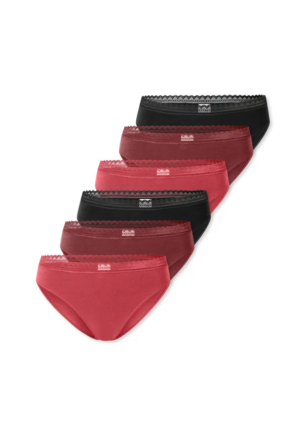 6ER PACK MODERN RIO  - Briefs - schwarz   rot