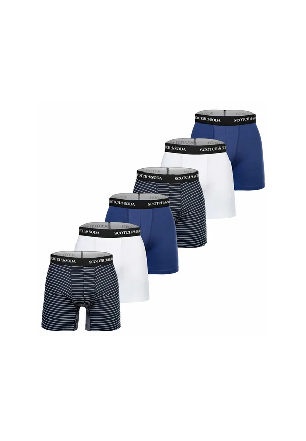 6ER PACK - SOLID STRETCH - Trunks - blau weiß