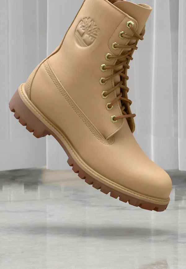 8 INCH BOOT UNISEX - Lace-up boots - medium beige