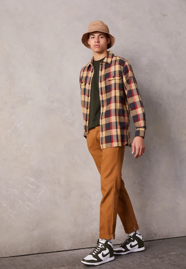 872 WORK PANT REC - Chinos - brown duck