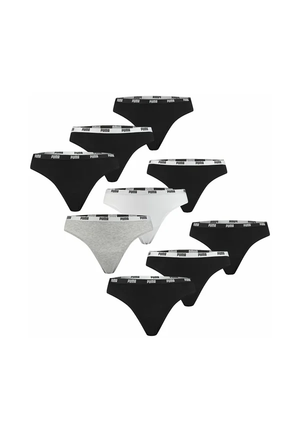 9ER PACK - Thong - schwarz mix