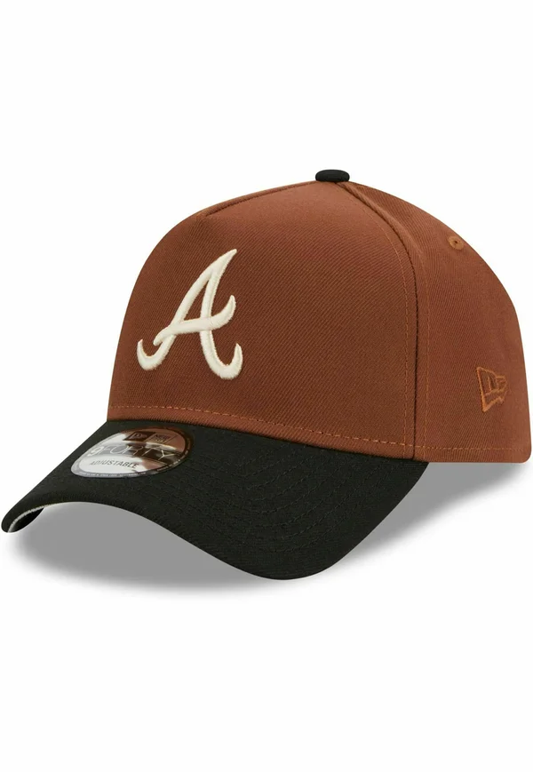9FORTY TRUCKER   SIDEPATCH ATLANTA BRAVES - Cap - brown