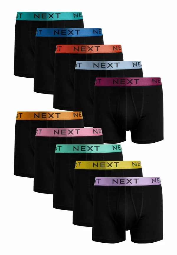 A FRONTS 10 PACK - Trunks - black bright colour shiny waistbands