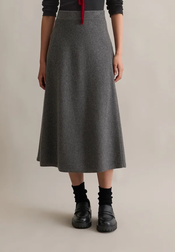 A-line skirt - anthra melange