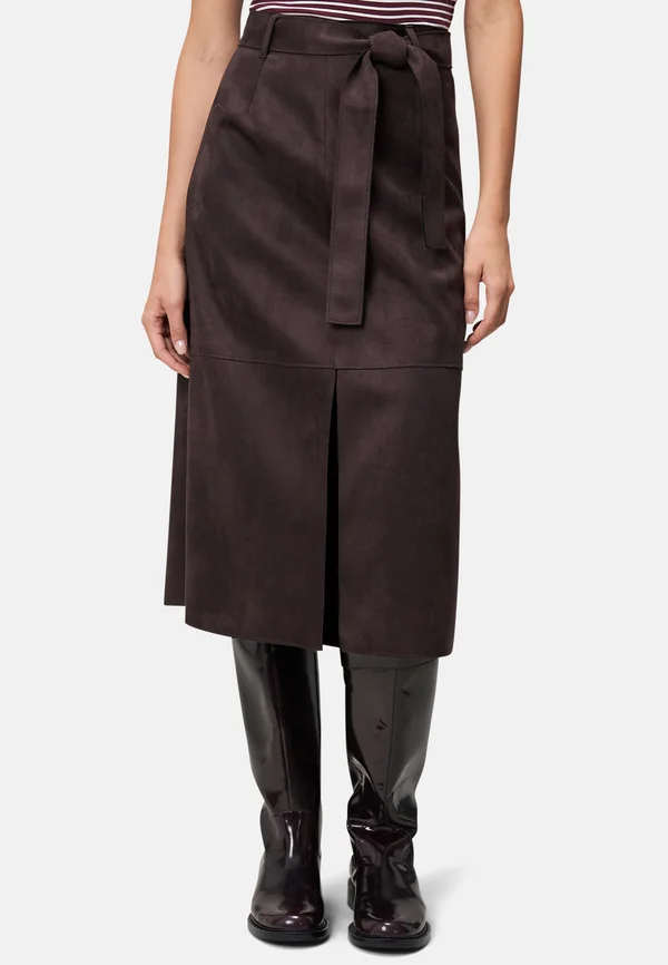 A-line skirt - chocolate plum