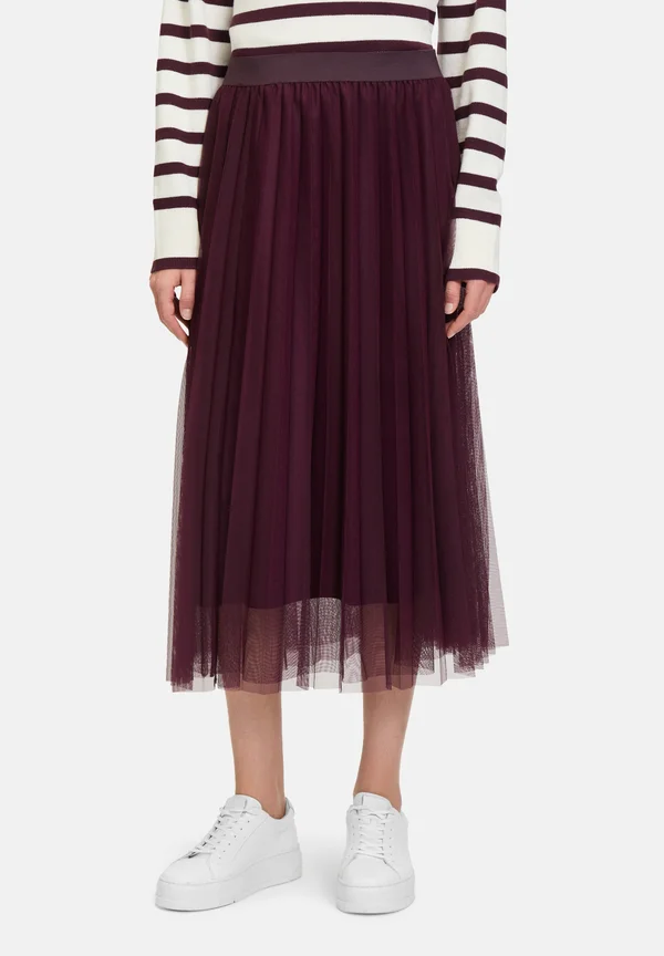 A-line skirt - dark aubergine