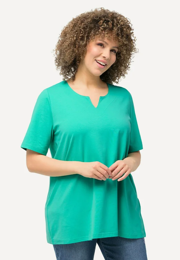 A-LINIE HALBARM - Print T-shirt - turquoise green