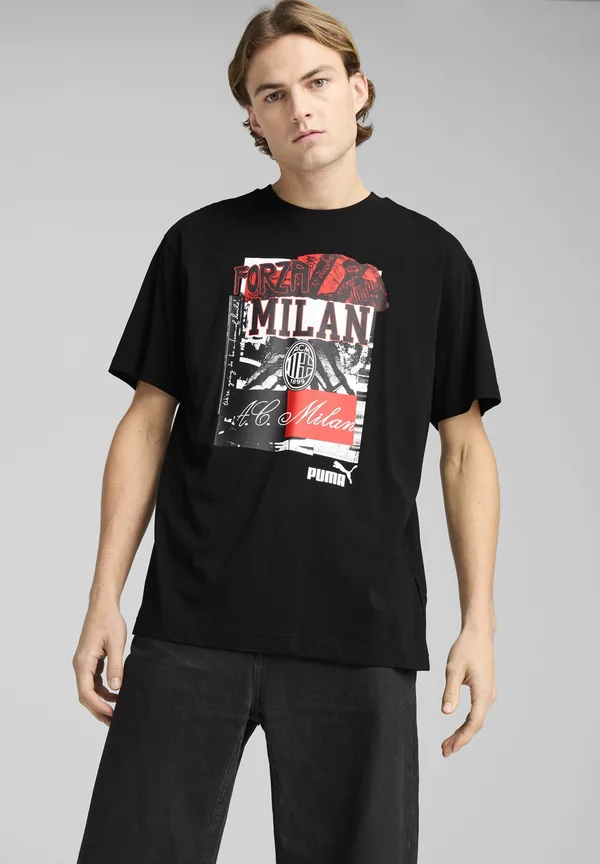 AC MILAN FTBLNRGY - Print T-shirt - black for all time red