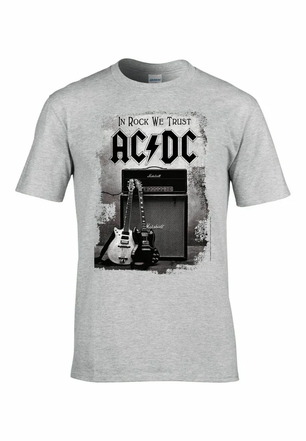AC/DC IN ROCK WE TRUST  - Print T-shirt - grey