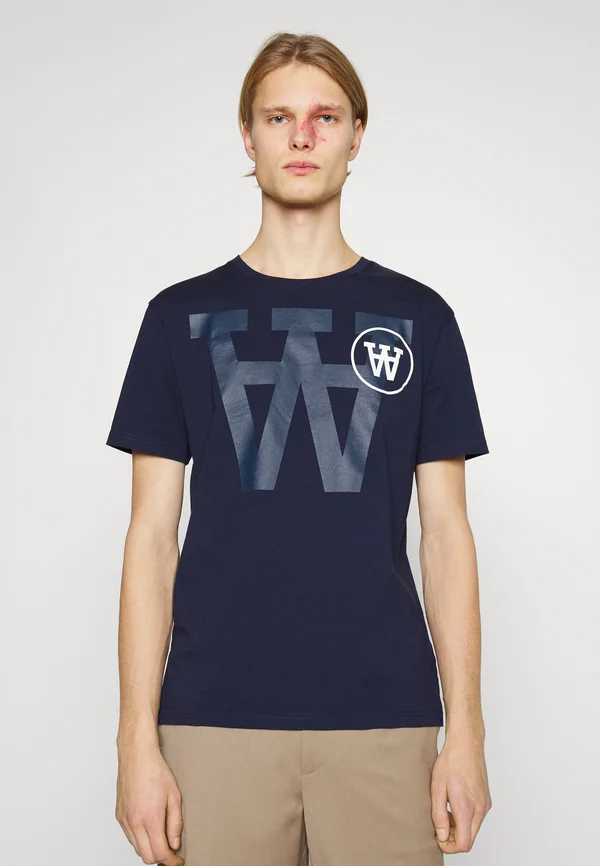 ACE TONAL LOGO - Print T-shirt - navy