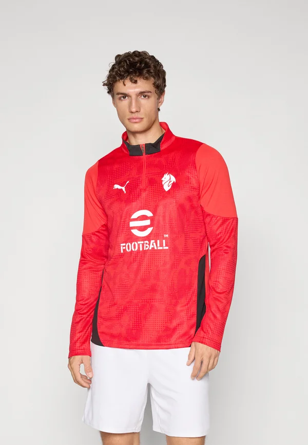 ACM TRAINING 1/4 ZIP TOP - Long sleeved top - for all time red/black