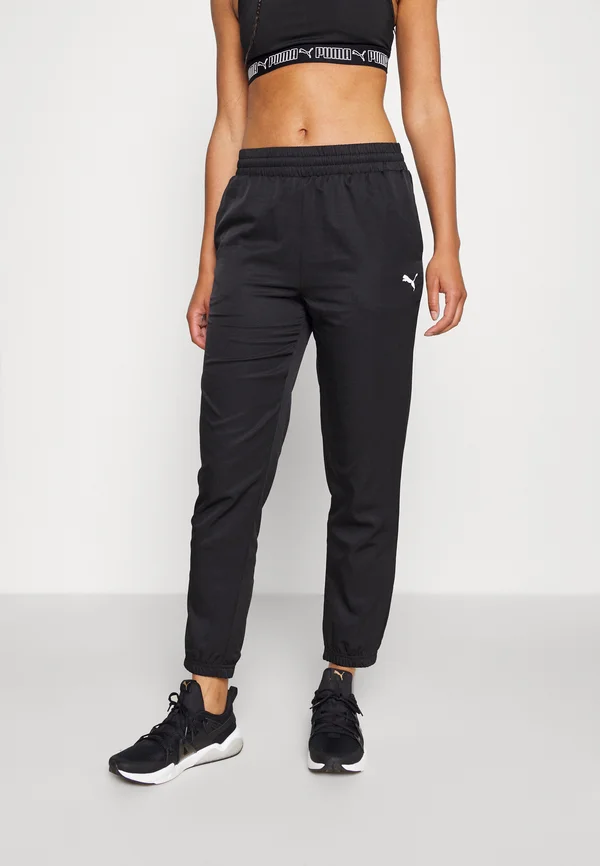 ACTIVE PANTS - Trousers - black