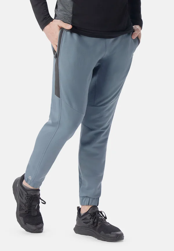 ACTIVE - Tracksuit bottoms - pewter blue