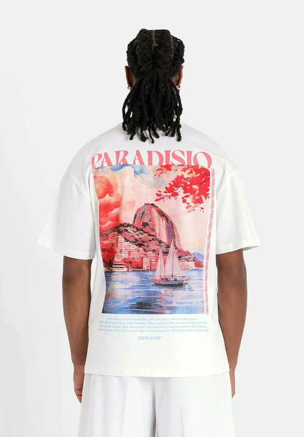ACUCAR - Print T-shirt - white