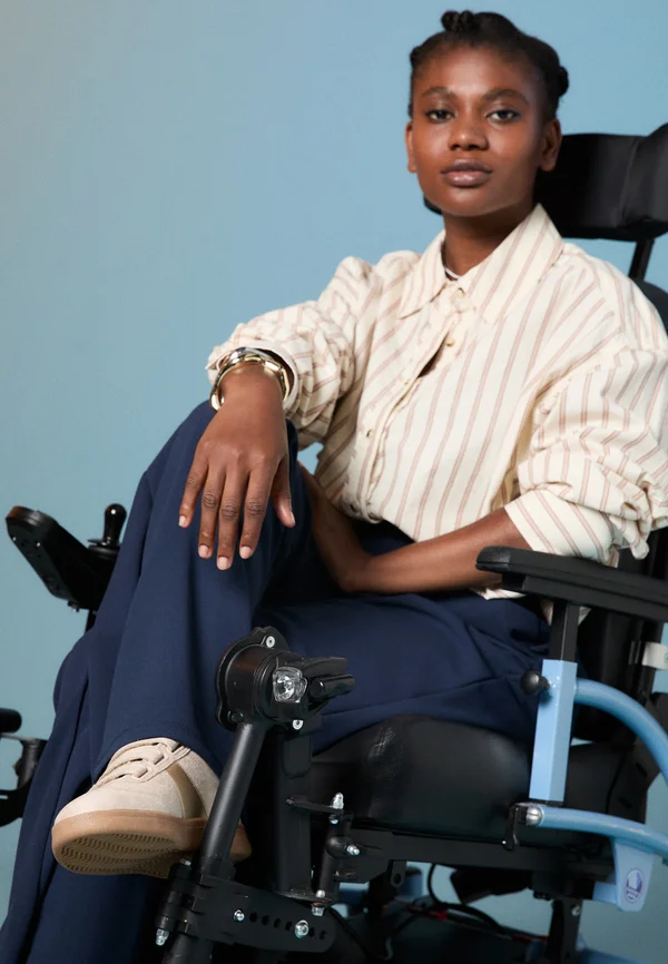 ADAPTIVE WIDE LEG PANTS - Trousers - navy