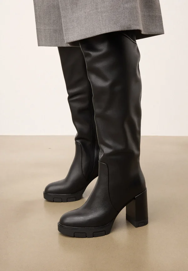 ADENE - Platform boots - black